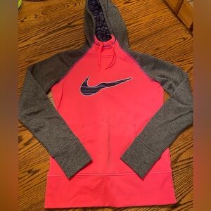 Nike pink athletic hoodie (small)